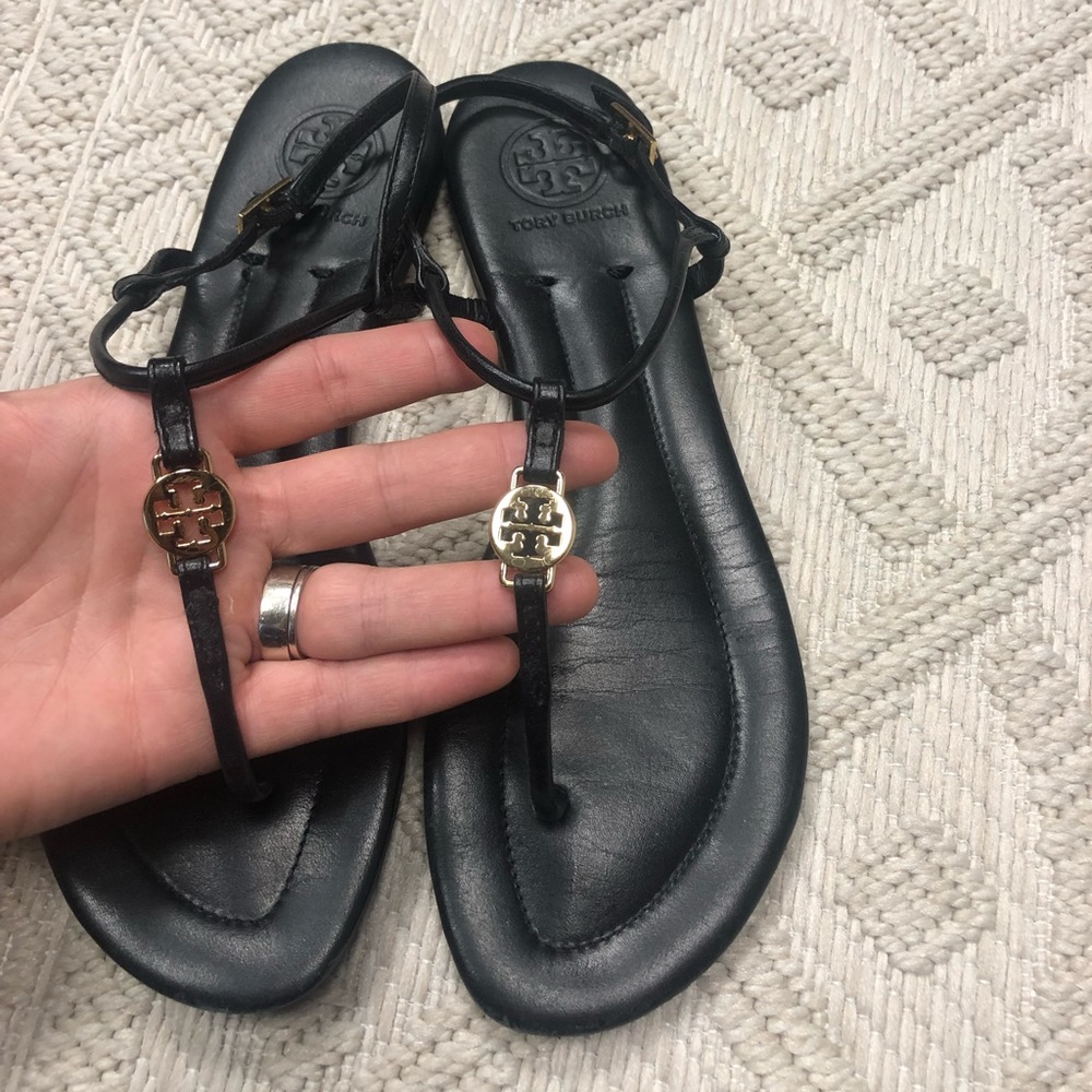 Tory Burch Sandals Black t-strap